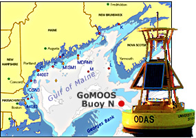 Map and buoy